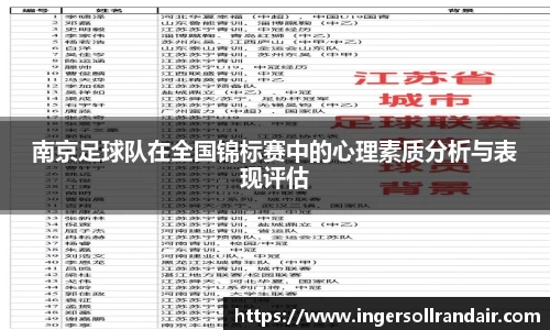 南京足球队在全国锦标赛中的心理素质分析与表现评估